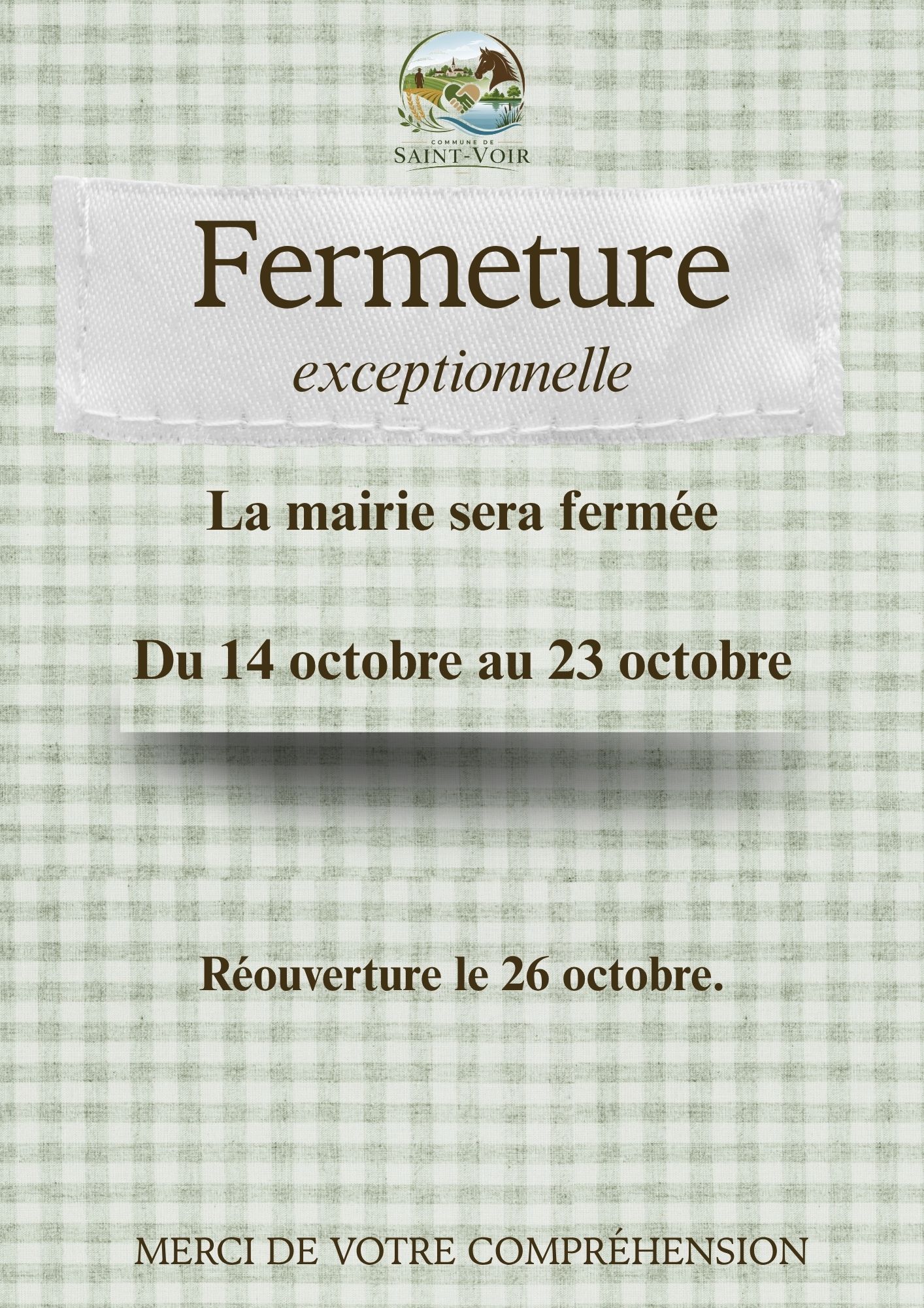 CONGES OCTOBRE